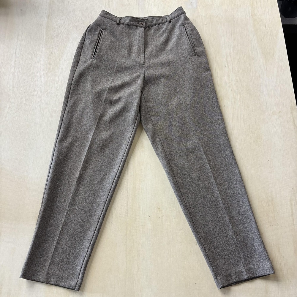 Vintage 90s Alia Dress Pants Womens 28 Gray Tweed Tapered Leg Career Office Work